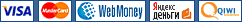 ��������� ���������� �������� Visa, Mastercard, WebMoney, ������ ������
